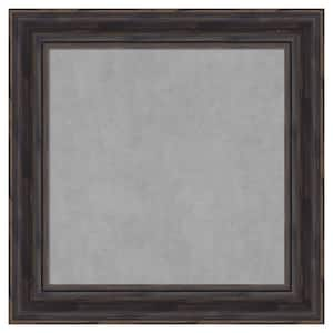 Rustic Pin.e Brown Narrow 15 in. x 15 in. Framed Magnetic Board