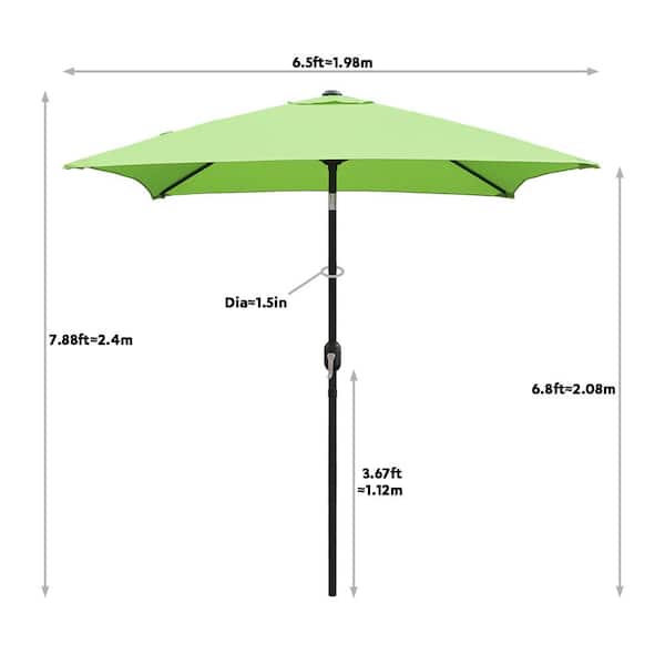 average height of patio umbrella Offset Hanging Commercial Patio Umbrellas Size Guide