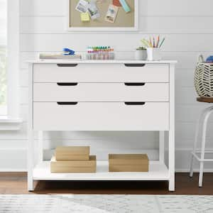 Craft White Storage Console