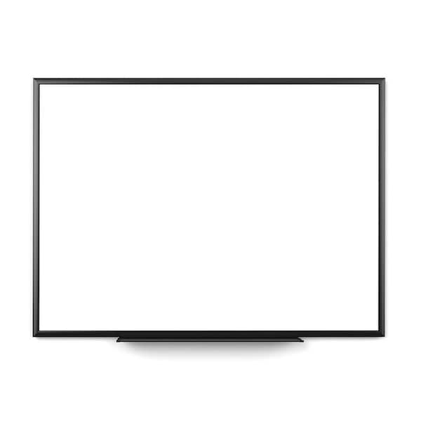 Audio-Visual Direct Magnetic Black Glass Dry-Erase Board Set - 35 1/2 x 47  1/4 Inches 