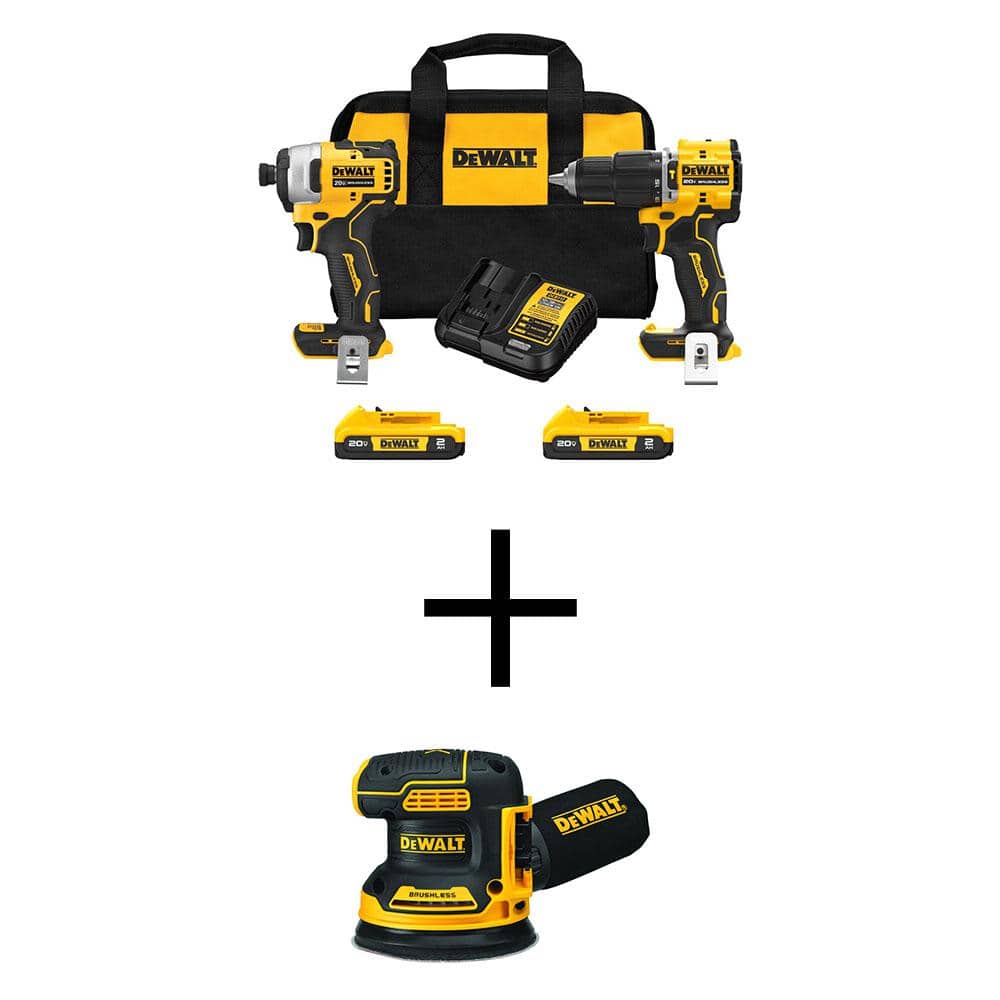 Atomic 20-Volt Maximum Lithium-Ion Cordless 2-Tool Combo Kit & Brushless 5 