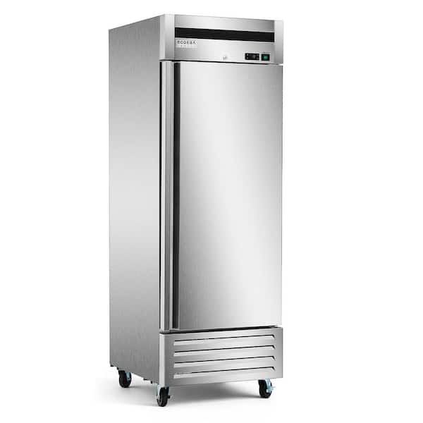 27 in 19.14 cu. ft Single Door Reach in. Freezer -10℉-10℉, Commercial Upright Freezer for Restaurant in Stainless Steel