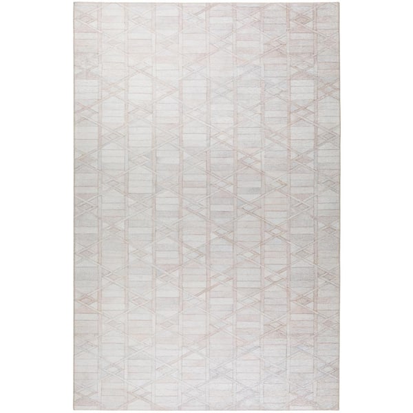Addison Rugs Laredo Ivory 3 ft. x 5 ft. Indoor/Outdoor Washable Rug