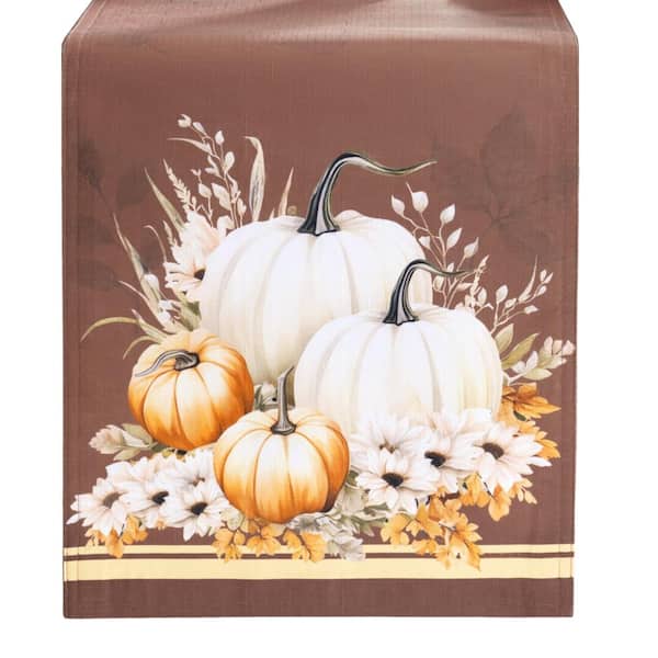 Threadmade Home Wheatland Harvest Fall Table Runner, Multicolor - 13"W x 70"L