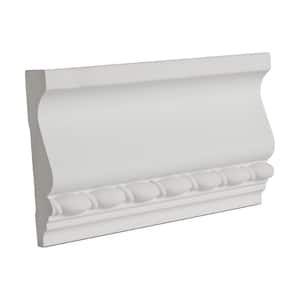 7/8 in. x 3-5/8 in. x 6 in. Polyurethane Long Ribbon Rope Panel Moulding Sample