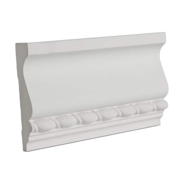 American Pro Decor 7/8 in. x 3-5/8 in. x 6 in. Polyurethane Long Ribbon Rope Panel Moulding Sample