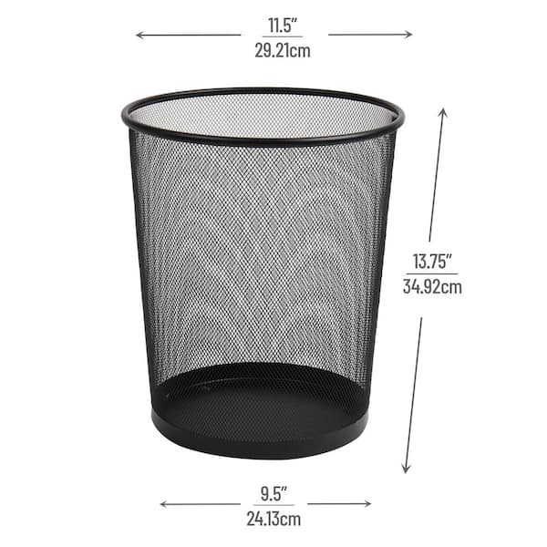 YBM Home 2484vc-2 4.75 gal Steel Mesh Round Open Top Waste Basket Wire Bin  Trash Can, 2 - Fry's Food Stores