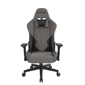 Quantum, Black, Faux Leather Gaming and Office Chair featuring headrest, lumbar support and tilt.