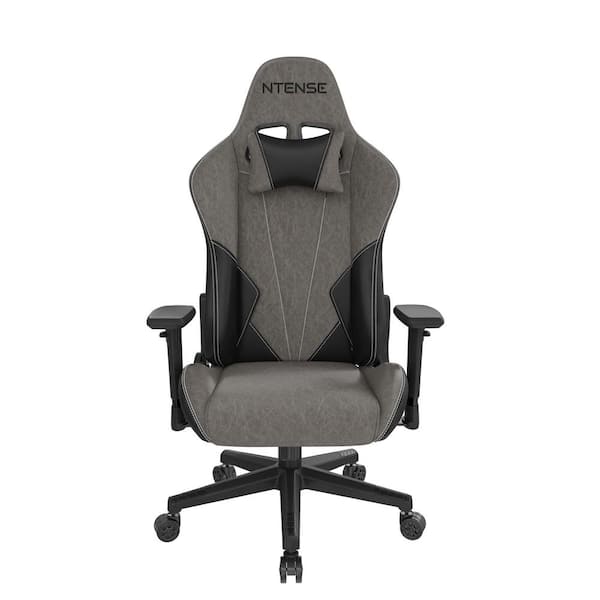 NTense Quantum, Black, Faux Leather Gaming and Office Chair featuring headrest, lumbar support and tilt.