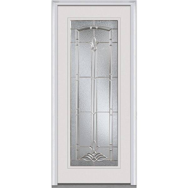 MMI Door 32 in. x 80 in. Bristol Right-Hand Full Lite Classic Primed Steel Prehung Front Door