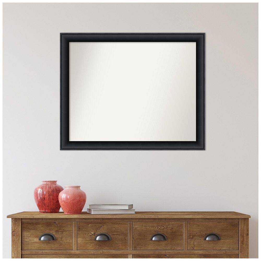 Nero Black Full Length Rectangular Wood Wall Mirror