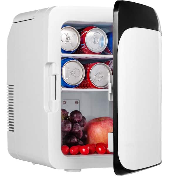 Mini Fridge,10L/12 Can Luxury Skin Care Refrigerator, Small Beverage  Fridges for Bedroom Office Dorm Car Travel, AC/DC Cooler & Heat for Foods,  Drink