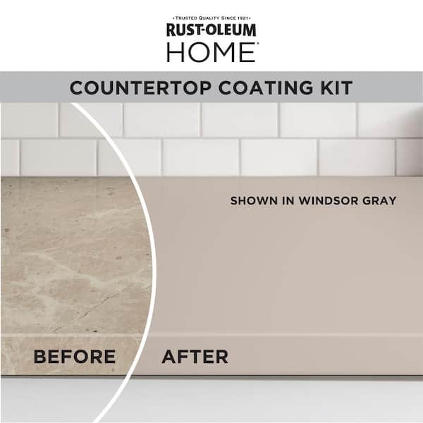 1 qt. Windsor Gray Satin Interior Countertop Paint Kit