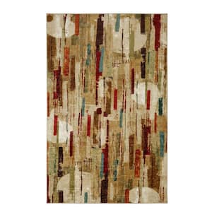 Facets Multi 5 ft. x 8 ft. Abstract Area Rug