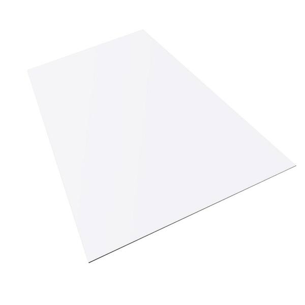 1/4" (6mm) Polycarbonate Twin Wall 24x12 Translucent White Ice Sheet - AZM