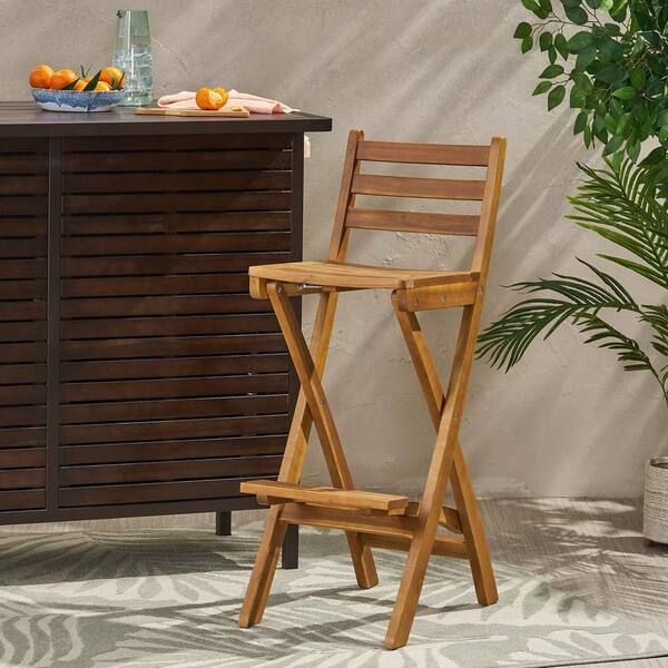 timber folding bar and stools