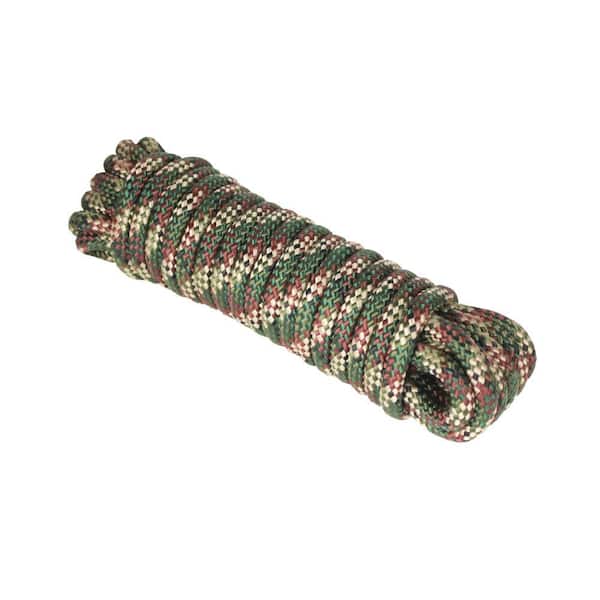 Extreme Max 16-Strand Diamond Braid Utility Rope - 5/8 in. x 50 ft., Camo