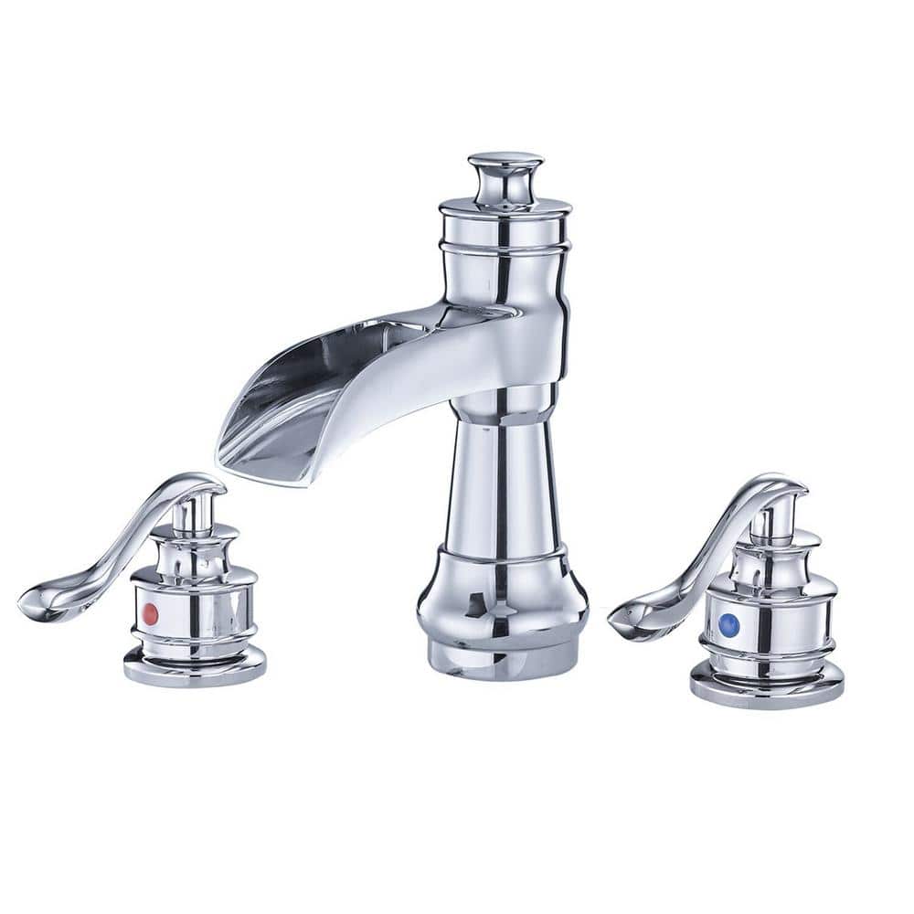 8 in. Widespread 2-Handle Bathroom Faucet in Polished Chrome
