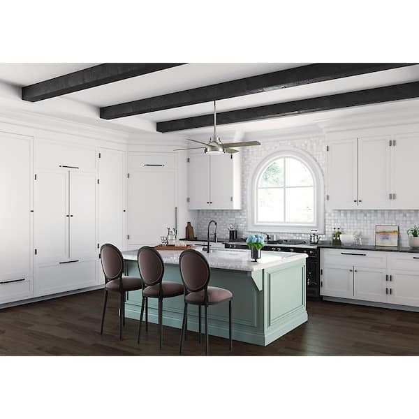 Levitt 54-in Brushed Nickel Ceiling Fan with LED Lighting