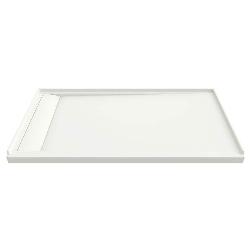 Townsend 60'' x 36'' White Solid Surface Rectangular Shower Base
