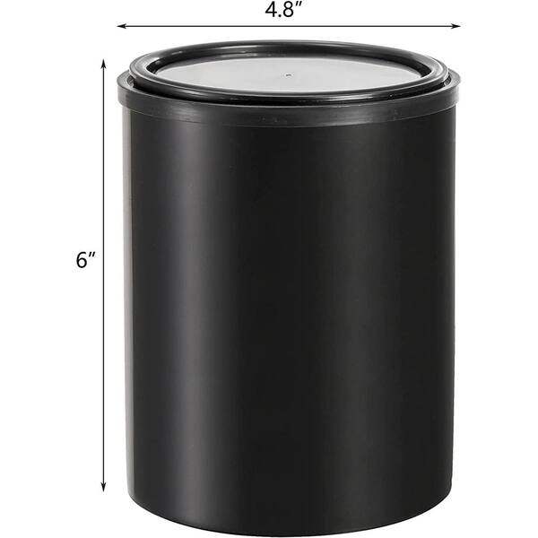 1/2 Pint Black Hybrid Paint Can with Lid