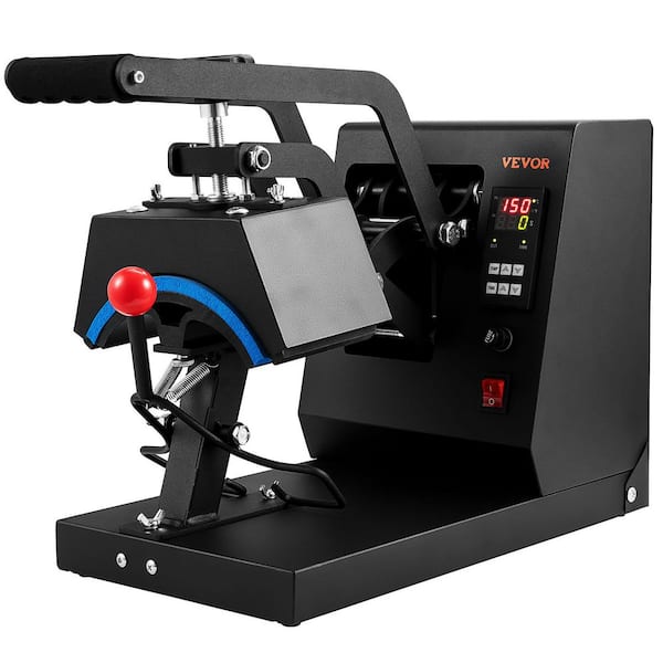 Hat Heat Press, 4-in-1 Cap Machine, 6 x 3 in. Clamshell Sublimation Transfer, LCD Digital Timer Temperature Control