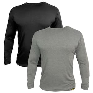 Men's Extra Large Base Layer Long Sleeve Shirt (2-Pack)