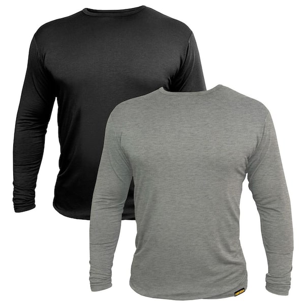 Men's Extra Large Base Layer Long Sleeve Shirt (2-Pack)