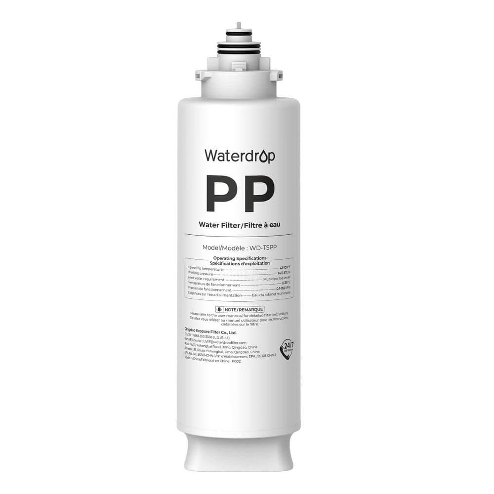 Waterdrop WD-TSPP Under Sink Sediment Water Filter, Replacement
