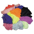 New Colored Knit Polo T-Shirt Rags, Assorted Colors, 10 lbs./Bag
