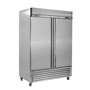 54 in W, 42.9 cu. ft., Automatic Defrost Upright Freezer, in Stainless Steel