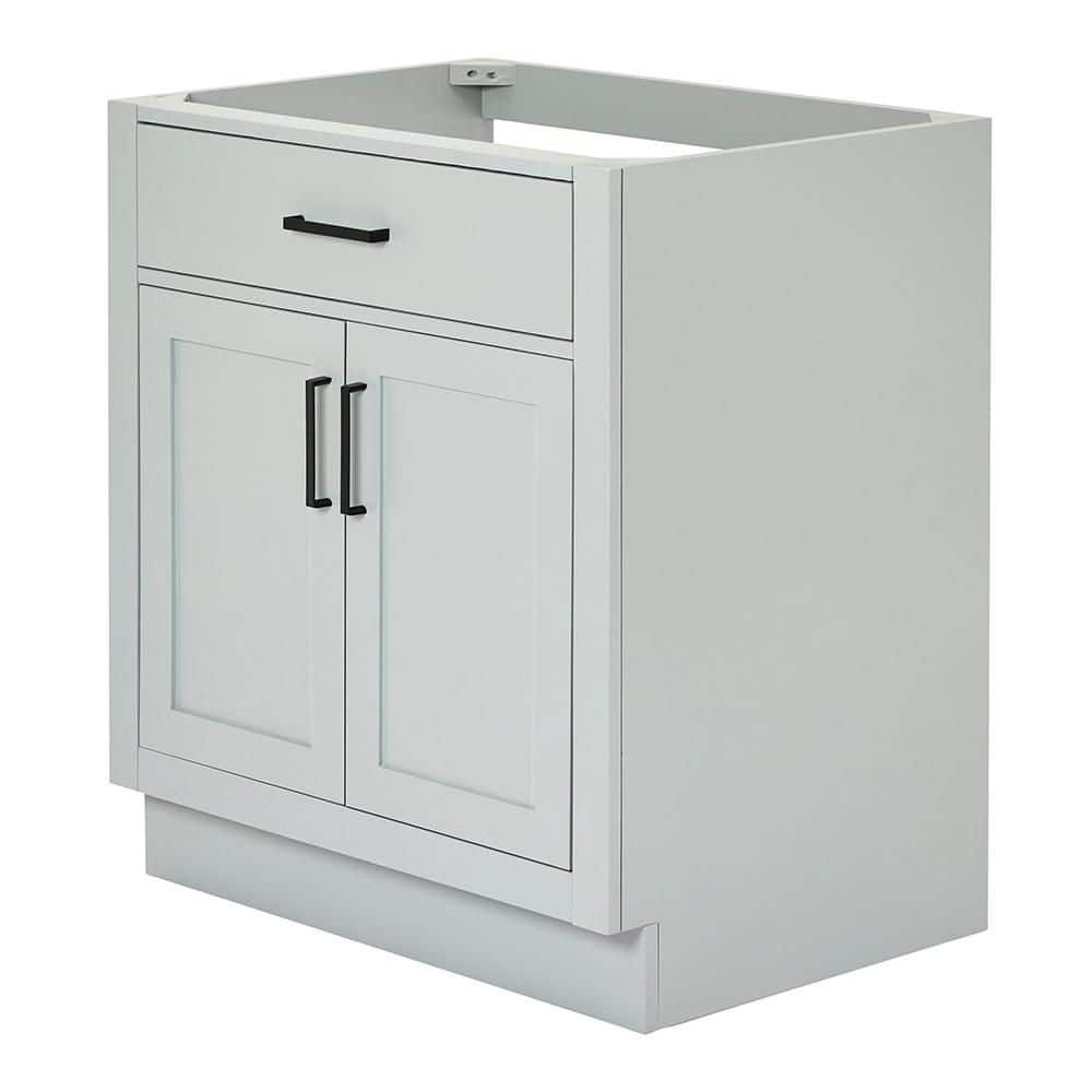 Hepburn 30" Gray Hardwood Single Freestanding Vanity Cabinet