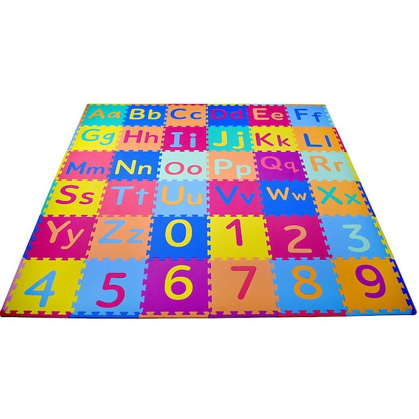 Multicolor Interlocking 36 Pcs Mini Puzzle Foam Mat for Kids, Learning  Alphabet