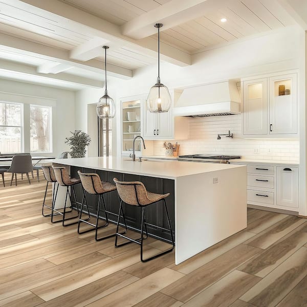 Watson Gold 20 MIL x 7 in. x 48 in. Waterproof Click Lock Luxury Vinyl Plank Flooring (23.77 sq. ft. /Case)
