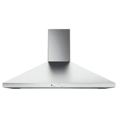 36 in. Convertible Wall-Mount Range Hood with Light in Stainless Steel