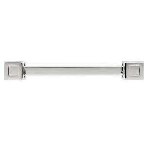 Rhombus 4 in. Polished Nickel Cube End Drawer Center-to-Center Pull