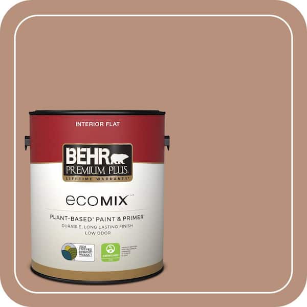 1 gal. #BIC-16 Brandied Pears Flat EcoMix Plant-Based Interior Paint & Primer