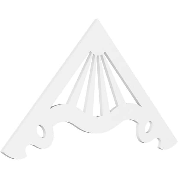 Ekena Millwork Marshall 1 in. D x 36 in. W x 72 in. L Signature Urethane Gable Pediment