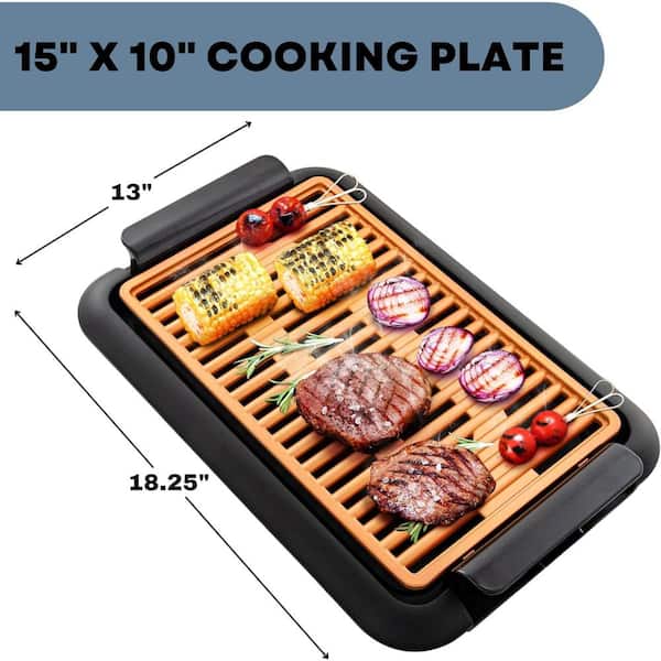 Mini Bbq Grill Multifunctional Iron Burning Plate Smokeless Indoor