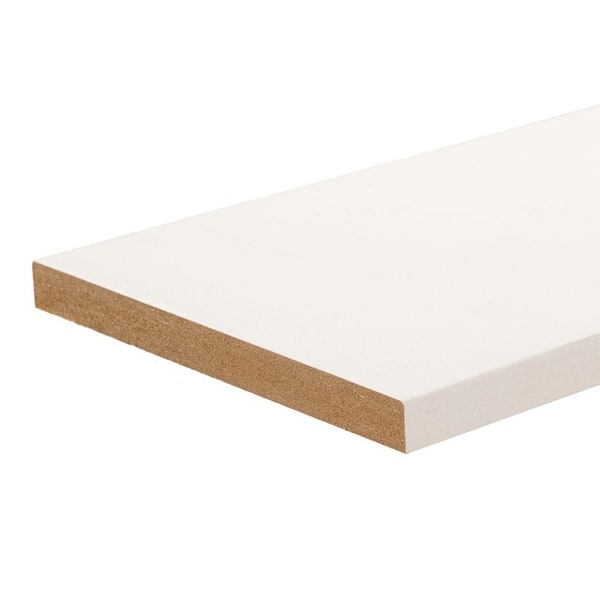Builders Choice 1/2 in. x 7-1/4 in. x 8 ft. Primed E2E MDF Boards