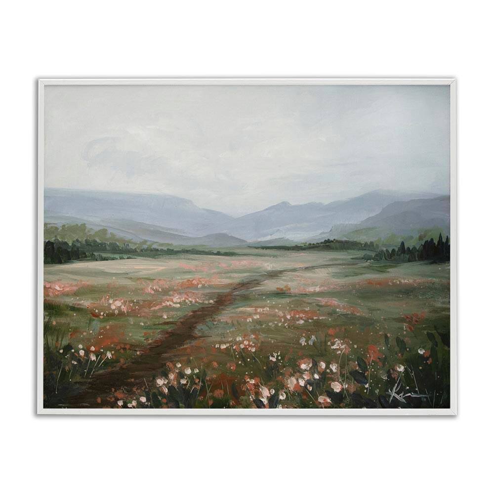Path Through Rolling Meadow by Lindsay Kivi Fine Art White Framed Nature Giclee Art Print 24 in. x 30 in. price history on PriceWatchPro