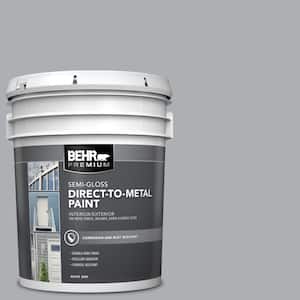 5 gal. #AE-50 Gray Cast Semi-Gloss Direct to Metal Interior/Exterior Paint