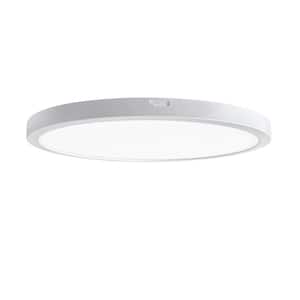 12 in. White New Ultra-Low Profile Integrated LED Flush Mount Ceiling Light 2700K-5000K 5CCT Selectable