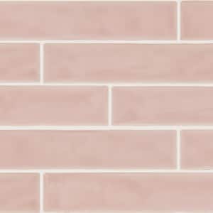 Artistic Reflections Rose 2 in. x 10 in. Glazed Ceramic Undulated Wall Tile (586.88 sq. ft./Pallet)