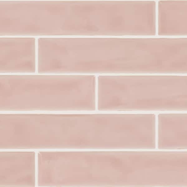 Marazzi Artistic Reflections Rose 2 in. x 10 in. Glazed Ceramic Undulated Wall Tile (586.88 sq. ft./Pallet)