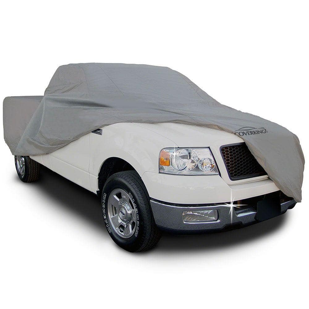 Ready-Fit Basic Out-Door 4 Layers Semi Glove Fit OxGord CTRK-190-28-F-Series 2 Door Long Bed Truck Cover by 