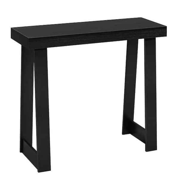 36 in. Console Table, Modern/Wooden Rectangle Entrance Desk, Narrow Long Sofa Table Accent Stand, Easy Assembly, Black
