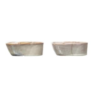 20.29 fl.oz Multi-Colored Stoneware Soup Bowls (Set of 2)