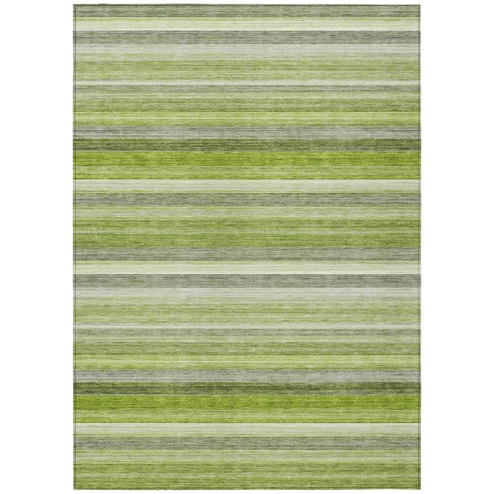 Fern Green 9 ft. x 12 ft. Woven Striped Polyester Rectangle Indoor/Outdoor Area Rug price history on PriceWatchPro