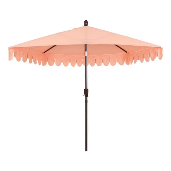 arc patio umbrellas 84" Bristro Umbrella Stir up a touch of midcentury glamor with this classic scalloped outdoor half umbrella Grand Patio Large 11-Ft Cantilever